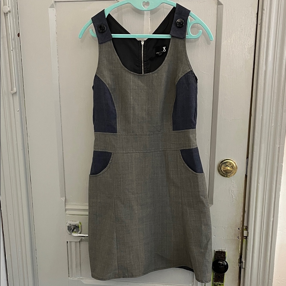 Upcycled vintage fabric above knee dress size medium (runs small)